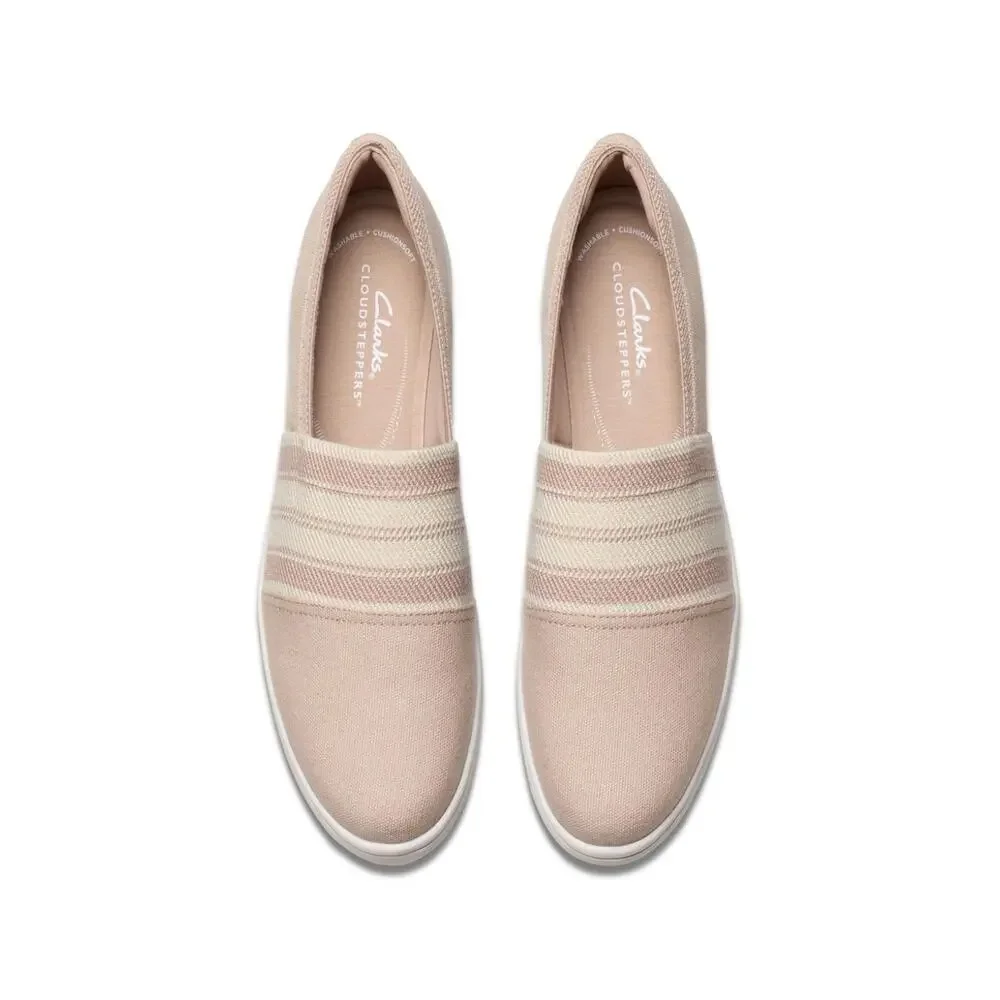 Clarks Breeze Sky Mist Loafer Women's 8 D Sand Round Toe Slip On Shoes HTAT1465